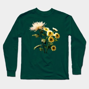 Chrysanthemums - Mums Medley Long Sleeve T-Shirt